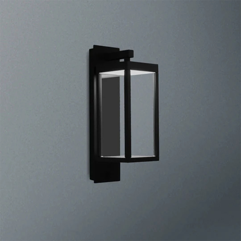 22559 Đèn LED lối vào sân ngoài trời với cảm biến ngày đêm bằng đèn lồng bằng nhôm cho hiên nhà