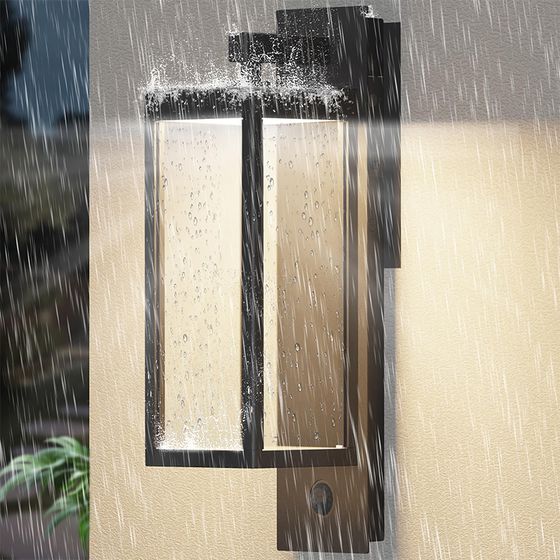 Đèn tường ngoài trời Dusk to Dawn có đèn LED tích hợp, 3 chế độ điều chỉnh, hoàn toàn bằng nhôm Chống nước theo tiêu chuẩn IP65 - Đèn chiếu sáng bên ngoài cho hiên nhà, nhà để xe, cửa trước, nhà ở